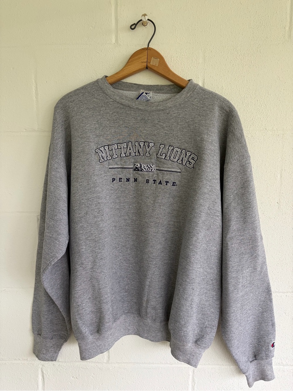 Champion - 90s Penn State Nittany Lions Gray Crewneck